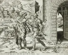 The First Excuse: the Man who Bought a Piece of Land, 1559. Creator: Dirck Volkertsen Coornhert