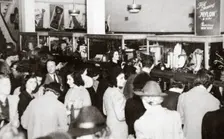 The first experimental sale of nylon stockings, Wilmington, Delaware, USA, 25 October, 1939. Creator: Unknown