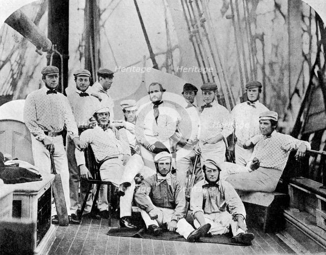 The first English cricket team to tour America, 1859 (1912). Artist: Unknown