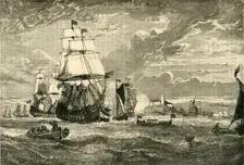 The First Fleet of the East India Company Leaving Woolwich, 1601 (1890.) Creator: Unknown