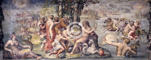 The first fruits from earth offered to Saturn, 1655-1657. Artist: Vasari, Giorgio (1511-1574)