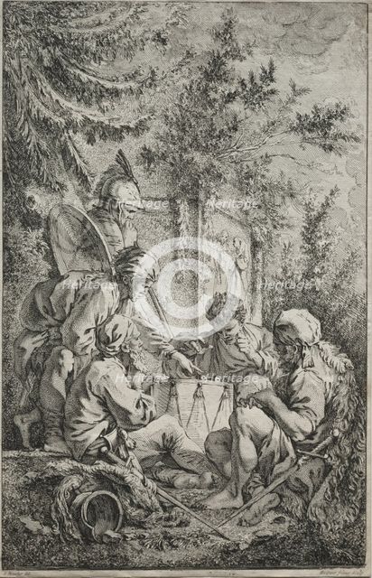 The First Guard. Creator: Gabriel Huquier (French, 1695-1772).