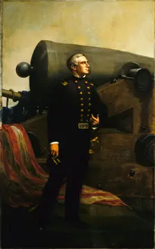 The First Gun at Fort Sumter (Major Robert Anderson), (ca. 1861?) Creator: Alban Jasper Conant