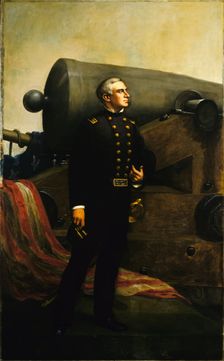The First Gun at Fort Sumter (Major Robert Anderson), (ca. 1861?) Creator: Alban Jasper Conant