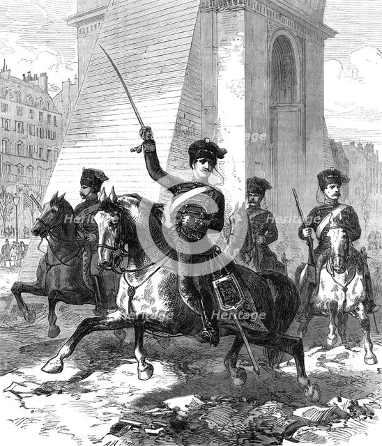 The first German in Paris, 1871. Creator: Unknown.