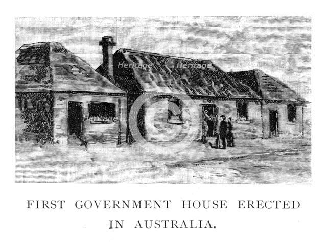 The First Government House, Sydney, Australia, (1886). Artist: Unknown