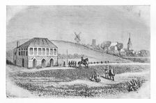 The First Grand Stand at Newmarket c1765, (1911)