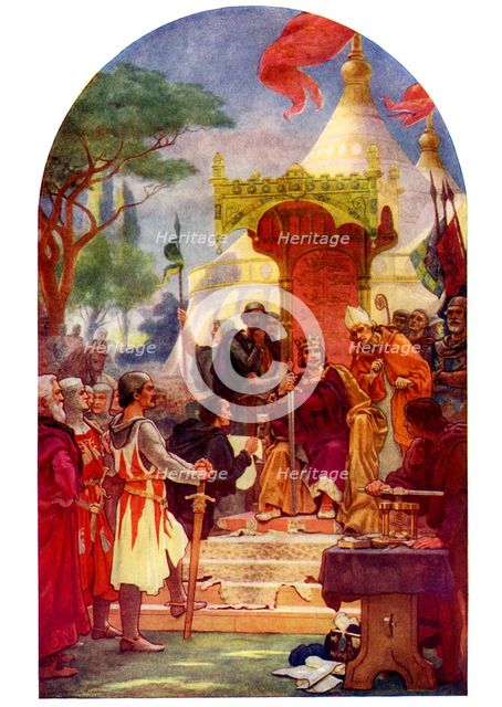 The First Great Charter of English Liberty, (19th century). Artist: Unknown