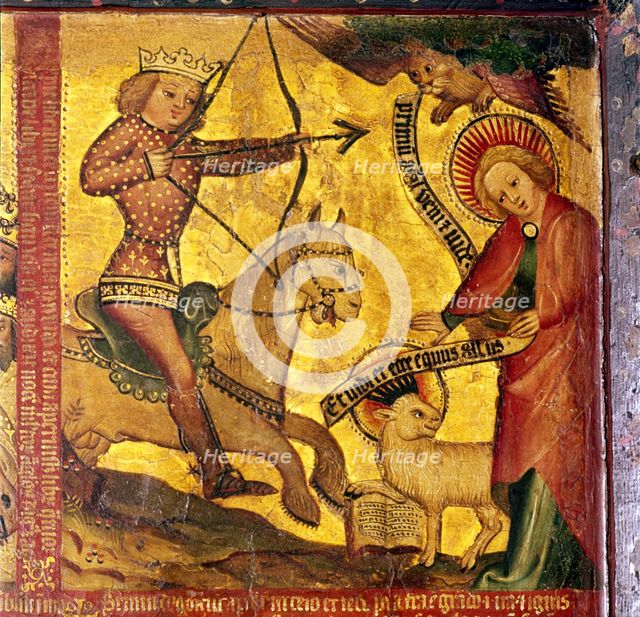 The First Horseman, identified with Roman Emperor Gaius (AD37-41), 14th-15th century. Artist: Master Bertram of Hamburg.
