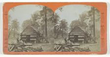 The First House in Yosemite Valley, California, 1870/76. Creator: John J. Reilly