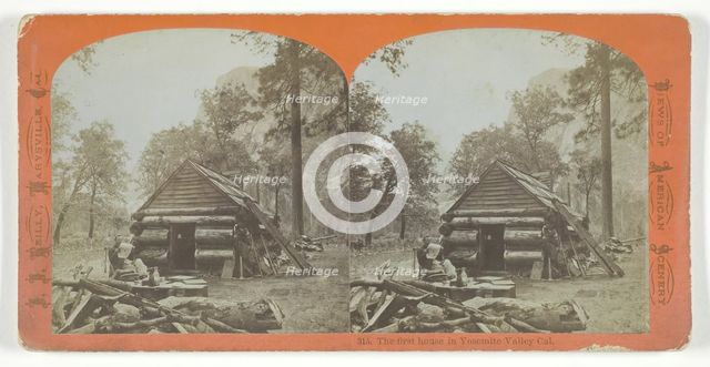 The First House in Yosemite Valley, California, 1870/76. Creator: John J. Reilly.