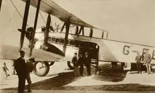 The first Indian Air Mail arrives at Croydon Airport, south London, 1929, (1935). Creator: Unknown