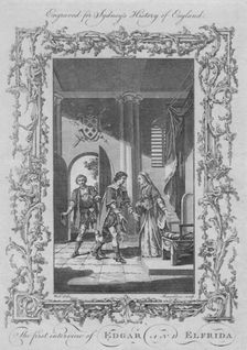 The first interview of Edgar and Elfrida 1773. Creator: Rennoldson