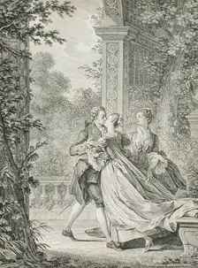 The First Kiss of Love, 1773. Creator: Noel Le Mire