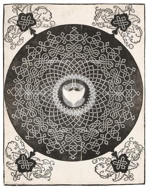 The First Knot (with a heart-shaped shield), from the Series of Six Knots, ca 1506-1507. Creator: Dürer, Albrecht (1471-1528).