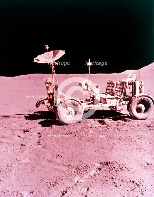 The first Lunar Roving Vehicle, Apollo 15, July 1971. Creator: NASA.