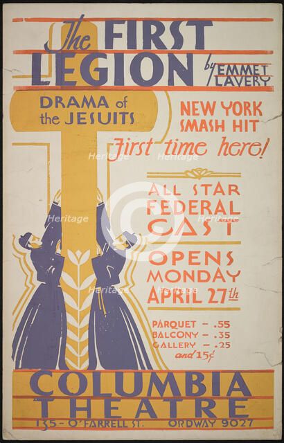 The First Legion, San Francisco, 1936. Creator: Unknown.