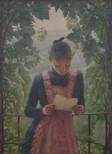 The first letter, 1890. Creator: Morbelli, Angelo (1853-1919)