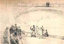 The first Paris road was her river c1927, (1927). Artist: Henry Franks Waring