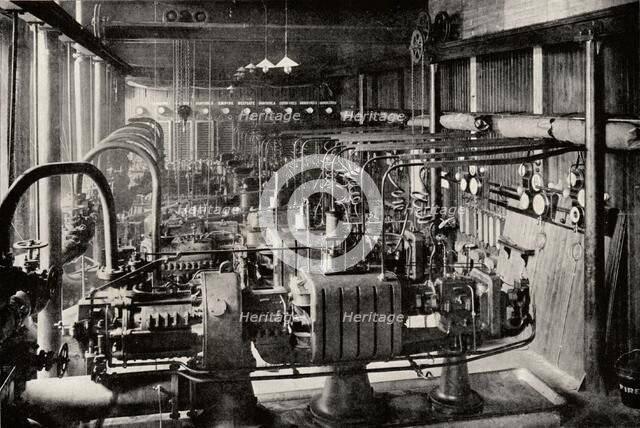 The First Parsons Turbo-Electric Generating Station, c1916. Artist: Unknown