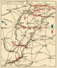 The First Phase of the Great Retreat...1914 (c1920). Creator: Unknown