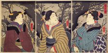 The First Plum Blossoms of Spring (Ume no sakigake) , 1848-1849. Creator: Kuniyoshi, Utagawa (1797-1861)
