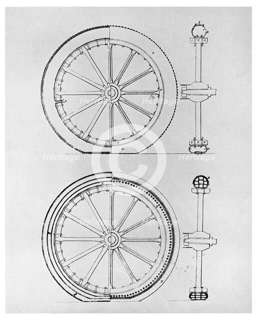 The first pneumatic tyre, 1845 (1956). Artist: Unknown