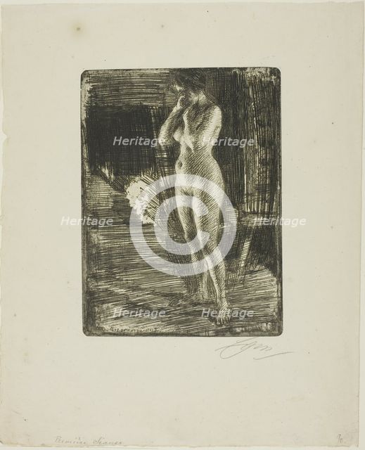 The First Pose, 1906. Creator: Anders Leonard Zorn.