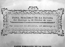 The first printed newspaper, (1790-1804), 1920s