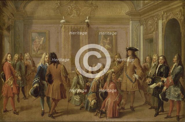 The first promotion of the Knights of Saint Louis by Louis XIV, Versailles May 8, 1693, 1710. Creator: Marot, François (1666-1719).