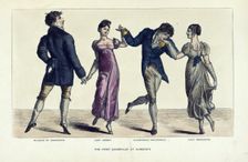 The first quadrille at Almack's, 1892. Creator: Joseph Grego