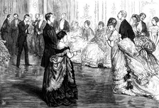 The First Quadrille - drawn by F. Barnard, 1873. Creator: Joseph Swain