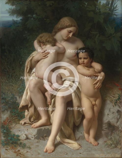 The first quarrel (Cain and Abel), 1861. Artist: Bouguereau, William-Adolphe (1825-1905)