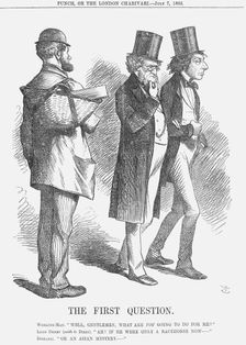 The First Question 1866. Creator: John Tenniel