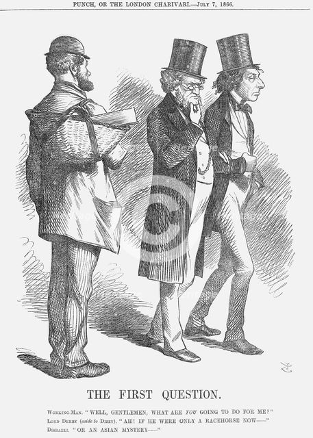 'The First Question', 1866. Creator: John Tenniel.