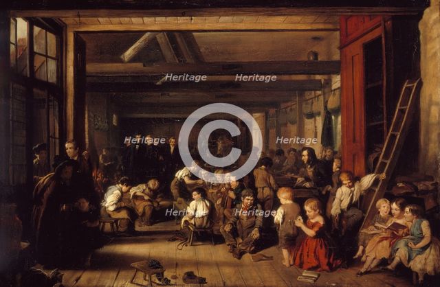 The First Ragged School, Westminster, 1851. Creator: Alexander Blaikley.