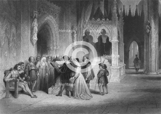 'The first reading of the English Bible', 1845. Artist: Albert Henry Payne.