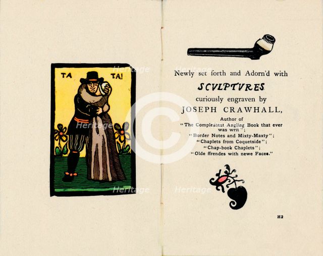 The First Revival of the Chap-Book Style', 1885, (1946). Artist: Joseph Crawhall.