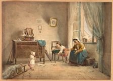 The First Step, 19th century. Creator: Cesare Provaggi