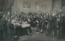 The First School Board of London c1873, (1917). Artist: John Whitehead Walton