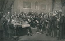 The First School Board of London c1873, (1917). Artist: John Whitehead Walton