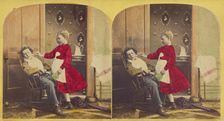 The first shave., about 1875. Creator: F. G. Weller