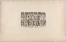 The First Shilling Day-Going In, 1851., 1851. Creator: George Cruikshank