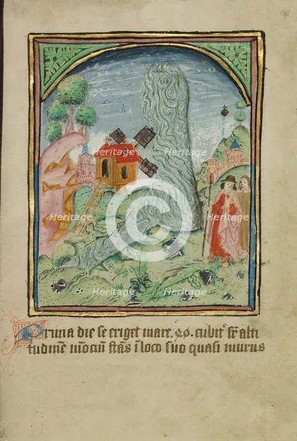 The First Sign before the Day of Judgment; Illustrated Vita Christi..., about 1480-1490. Creator: Unknown.