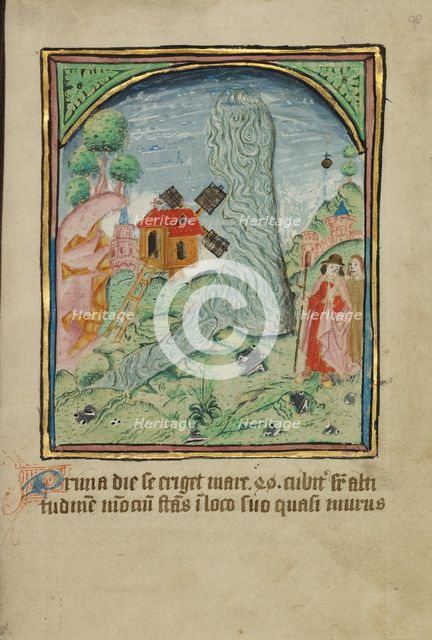 The First Sign before the Day of Judgment; Illustrated Vita Christi..., about 1480-1490. Creator: Unknown.