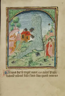 The First Sign before the Day of Judgment; Illustrated Vita Christi..., about 1480-1490. Creator: Unknown