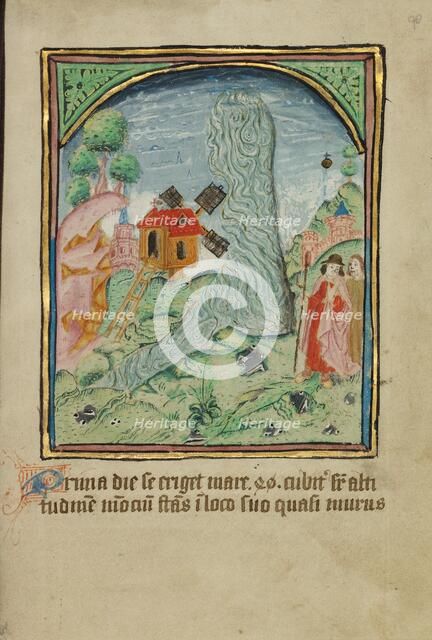 The First Sign before the Day of Judgment; Illustrated Vita Christi..., about 1480-1490. Creator: Unknown.