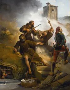 The First Siege of Zaragoza, 1819. Creator: Vernet, Horace (1789-1863)
