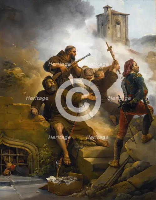 The First Siege of Zaragoza, 1819. Creator: Vernet, Horace (1789-1863).