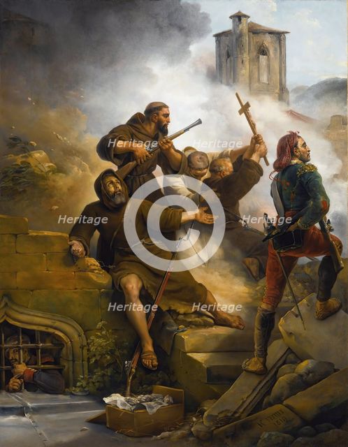 The First Siege of Zaragoza, 1819. Creator: Vernet, Horace (1789-1863).